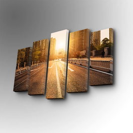 Wallity Cuadro Decorativo en Lienzo de 5 Piezas 5PUC-122